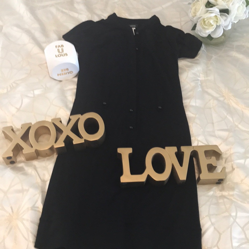 Bebe black tie dress
